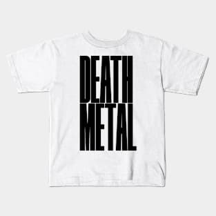 Death Metal bold logo design Kids T-Shirt